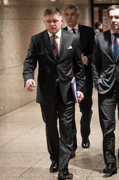 Slovakia Prime Minister Robert Fico arri..........