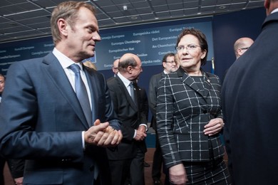 Donald Tusk , the president of the Europ..........