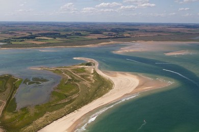 Aerial of Blakeney Point National Nature..........