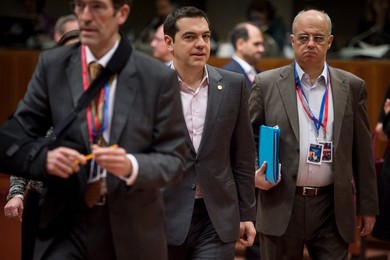 Alexis Tsipras Greek Prime Minister arri..........