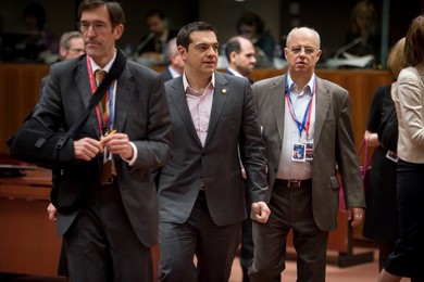 Alexis Tsipras Greek Prime Minister arri..........