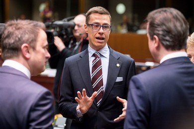 Finnish Prime Minister Alexander Stubb (..........