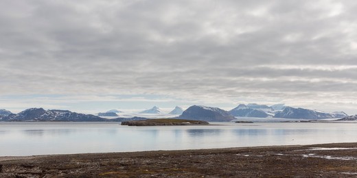 Landscape of Spitzbergen, Svalbard, from..........