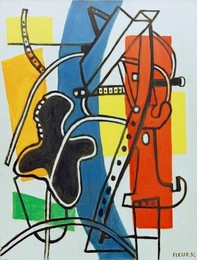 F. Léger, Mechanical elements / Paint./ 1952