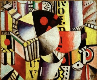 F. Léger, The Clock / Paint./ 1918