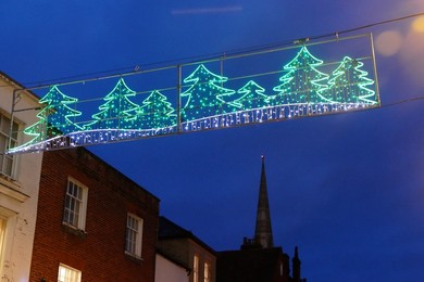 Salisbury Christmas market & lights Wiltshire UK