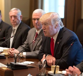Trump and Cabinet Meet Prime Minister Haider al-Abadi of Iraq