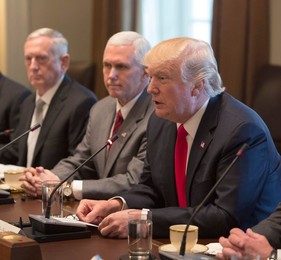 Trump and Cabinet Meet Prime Minister Haider al-Abadi of Iraq
