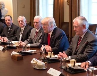 Trump and Cabinet Meet Prime Minister Haider al-Abadi of Iraq