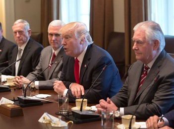 Trump and Cabinet Meet Prime Minister Haider al-Abadi of Iraq