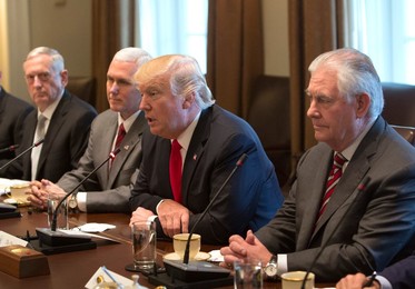 Trump and Cabinet Meet Prime Minister Haider al-Abadi of Iraq