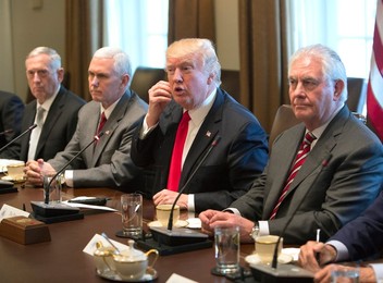 Trump and Cabinet Meet Prime Minister Haider al-Abadi of Iraq