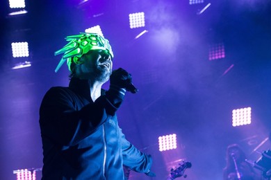 Jamiroquai perform live at the Roundhouse in London