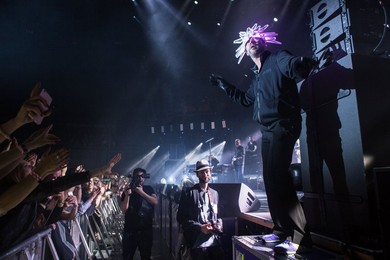 Jamiroquai perform live at the Roundhouse in London