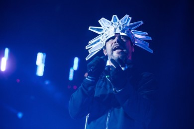 Jamiroquai perform live at the Roundhouse in London