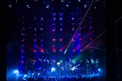 Jamiroquai perform live at the Roundhouse in London