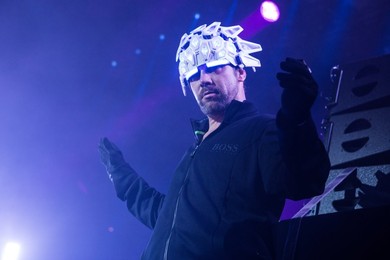 Jamiroquai perform live at the Roundhouse in London