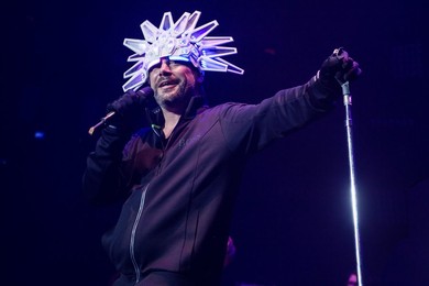 Jamiroquai perform live at the Roundhouse in London