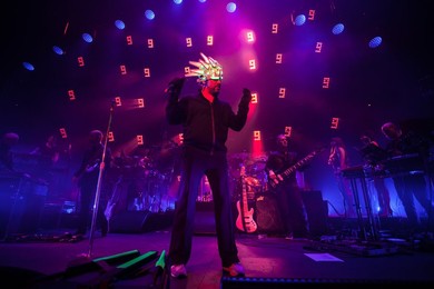 Jamiroquai perform live at the Roundhouse in London