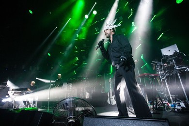Jamiroquai perform live at the Roundhouse in London