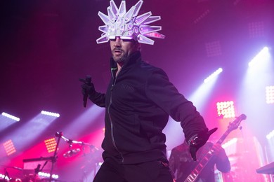 Jamiroquai perform live at the Roundhouse in London