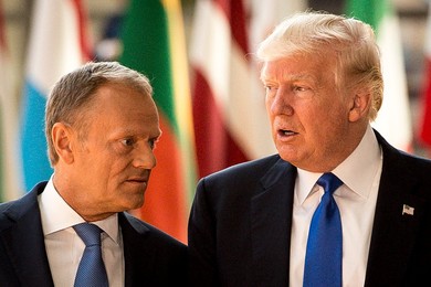 Trump meets EU leaders