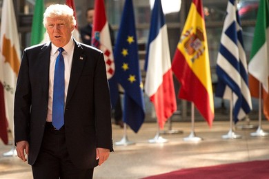 Trump meets EU leaders