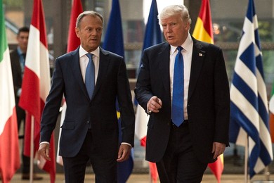 Trump meets EU leaders