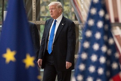 Trump meets EU leaders