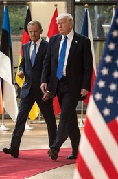 Trump meets EU leaders