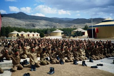 Iraqi prisoners in a camp in Tehran / Photo, 28.02.1983