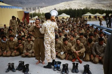 Iraqi prisoners in a camp in Tehran / Photo, 28. 02. 1983