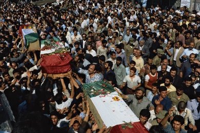 Funeral of fallen Iranian soldiers / Photo 01.10.1980