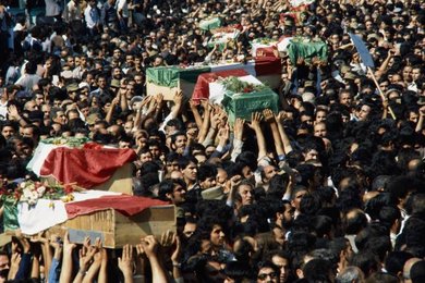 Funeral of fallen Iranian soldiers / Photo 01.10.1980