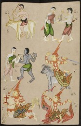 Drawings based on the Chinese zodiac.
