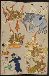 Animals of the zodiac.. Illustrations of lucky and unlucky omens.