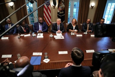 President Trump Hosts a meeting with inner city pastors