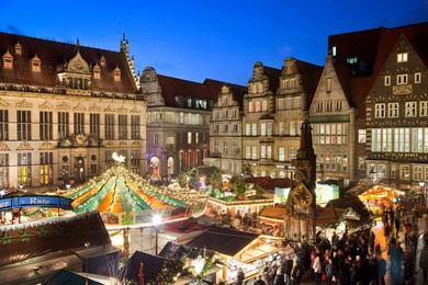 Market Square, Christmas markets, Bremen, Germany