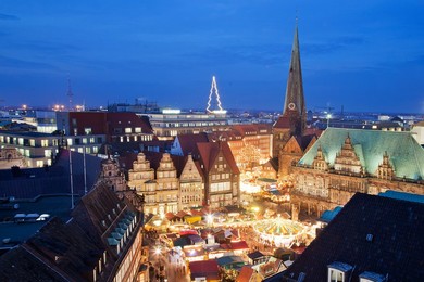 Market Square, Christmas markets, Bremen, Germany