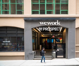WeWork co-working space in New York