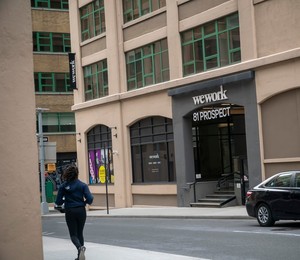 WeWork co-working space in New York