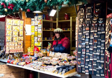 market stall Christmas Market Prague Czech Republic