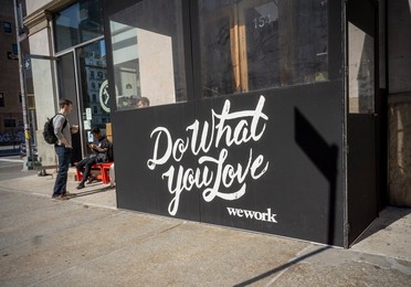 WeWork co-working space in New York