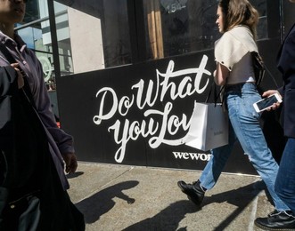 WeWork co-working space in New York