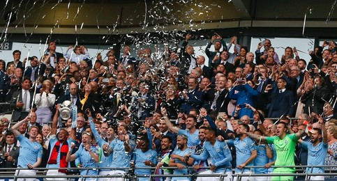 (SP)BRITAIN-LONDON-FOOTBALL-FA CUP-FINAL-MAN CITY VS WATFORD