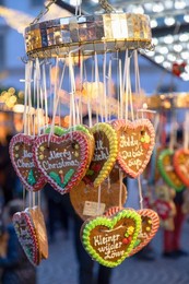 Cookies at Christmas Market, Wiesbaden, Hesse, Germany