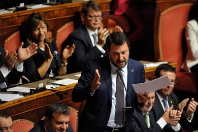 New Conte government faces Senate confidence vote, Rome, Italy - 10 Sep 2019