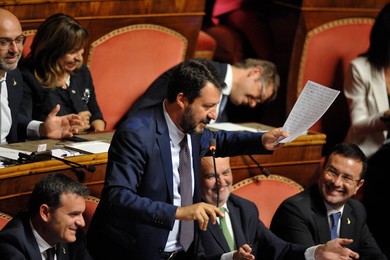 New Conte government faces Senate confidence vote, Rome, Italy - 10 Sep 2019