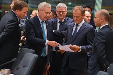 BELGIUM-BRUSSELS-EU-SUMMIT （国际）欧盟秋季峰会进入第二日