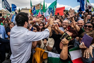 Right Rally 'Orgoglio Italiano', Rome, Italy - 19 Oct 2019